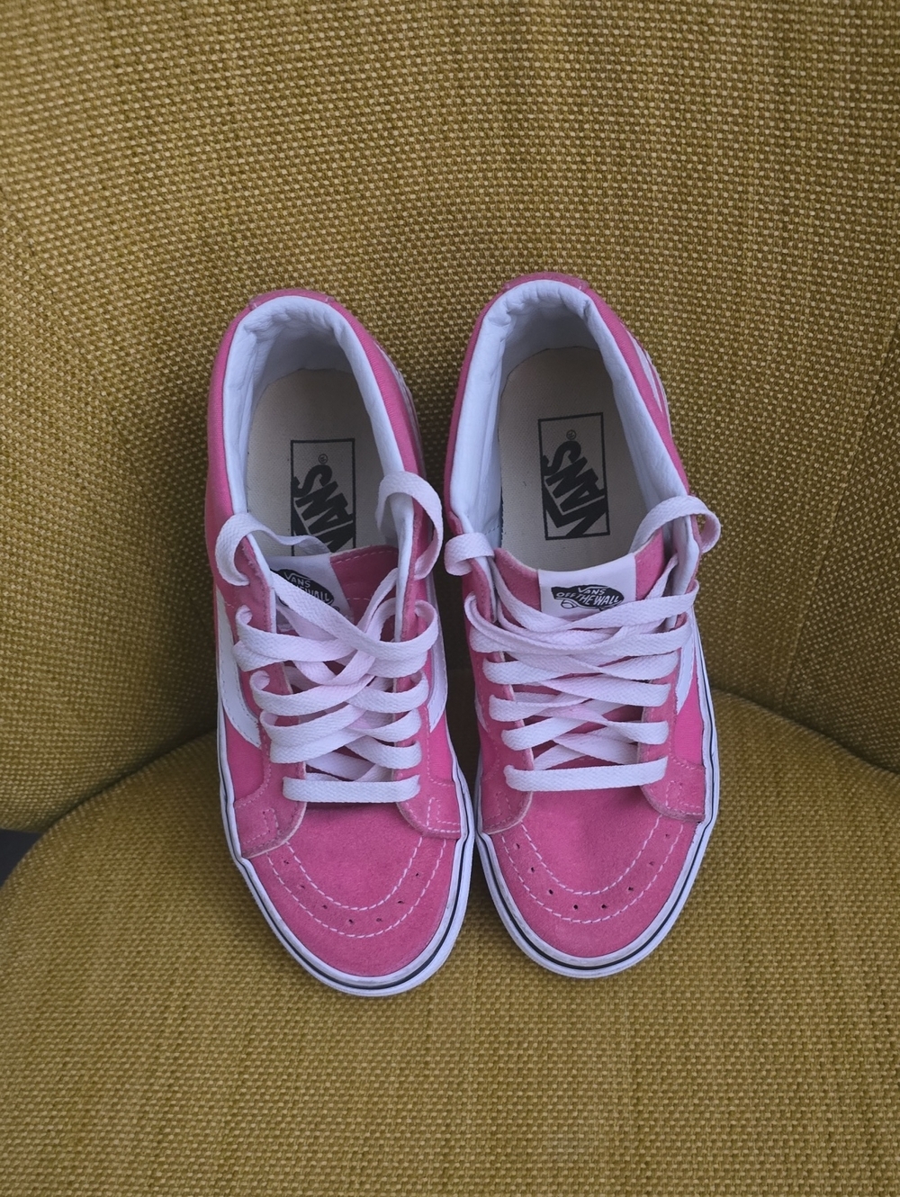 Vans Pink Old Skool Sneakers with White Accents